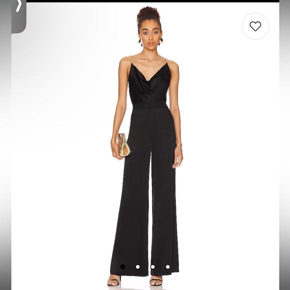 Riska Cowl Neck Chain Strap Jumpsuit in Black
Alice + Olivia - Picture 3 of 7